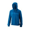 WILSON SCRIPT COTTON PO HOODY M Blau