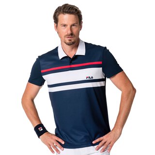 FILA POLO TONY Peacoat Blue/White/Fila Red