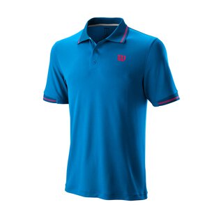 WILSON STAR TIPPED POLO M Plava