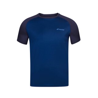BABOLAT PLAY CREW NECK TEE BOY Tamnoplava