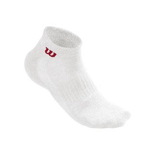 WILSON WHITE QUARTER SOCK 3PR/PK 