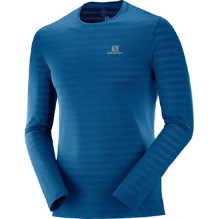 SALOMON XA LS TEE M Poseidon/Heather