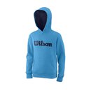 WILSON SCRIPT COTTON PO HOODY Y Coastal Blue