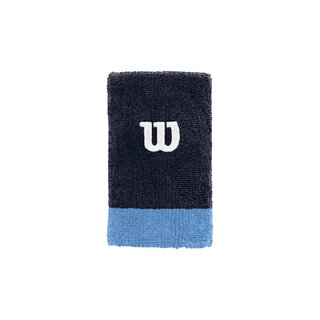 WILSON EXTRA WIDE W WRISTBAND Dunkelblau/Hellblau