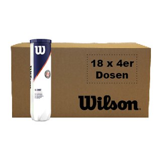 WILSON ROLAND GARROS ALL COURT TBALL KARTON (pakiranje 18x4 kom.)