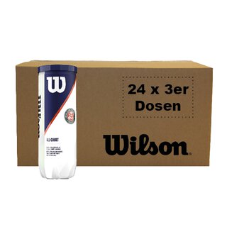 WILSON ROLAND GARROS ALL COURT TBALL KARTON (pakiranje 24x3 kom.)