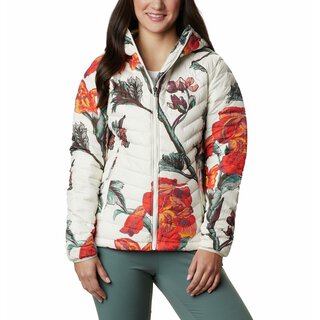COLUMBIA POWDER LIGHT HOODED JACKET Chalk Botanica Print