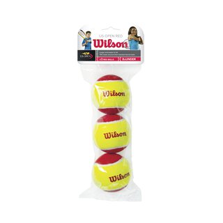 WILSON STARTER RED TBALL 3er Pack KINDER TENNISB&Auml;LLE