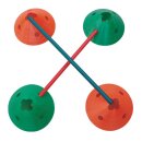 6" MEGA DISC MARKER Set of 20