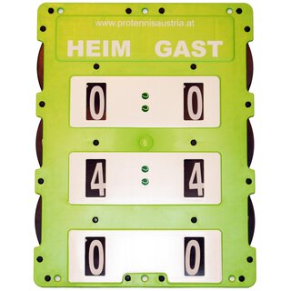 Tennis Scoreboard Spielstand Anzeigetafel Z&auml;hltafel Pointer for Match M+ ( 60 cm x 46 cm)