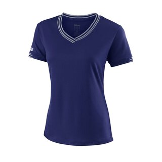 WILSON TEAM V-NECK W Blue Depths