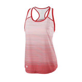 WILSON TEAM STRIPED TANK W Red/White