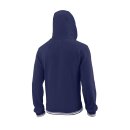 WILSON TEAM SCRIPT FZ HOODY M Blau/Wei&szlig;
