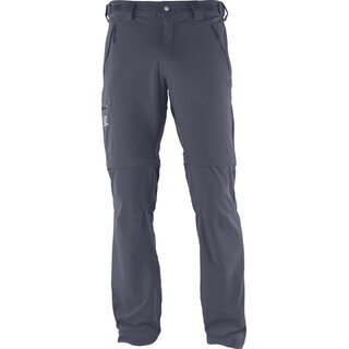 SALOMON WAYFARER ZIP PANT M Dunkelgrau