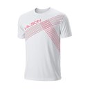 WILSON TRANSVERSE TECH TEE M Wei&szlig;/Rot Dahlia/Rot