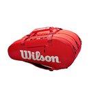 WILSON SUPER TOUR 3 COMPARTMENT TENNIS BAG Red