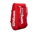 WILSON SUPER TOUR 3 COMPARTMENT TENNIS BAG Rot